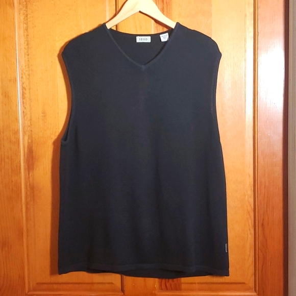 Izod Other - IZOD L COTTON KNIT NAVY BLUE VNECK VEST